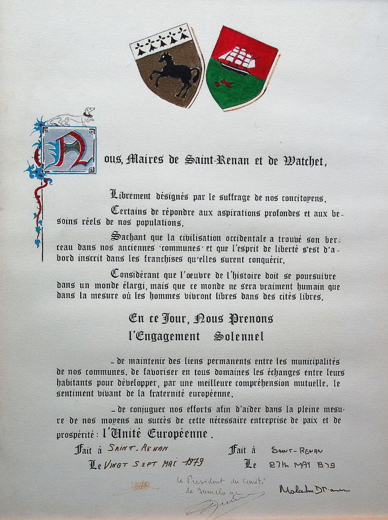 charte signée à Saint Renan